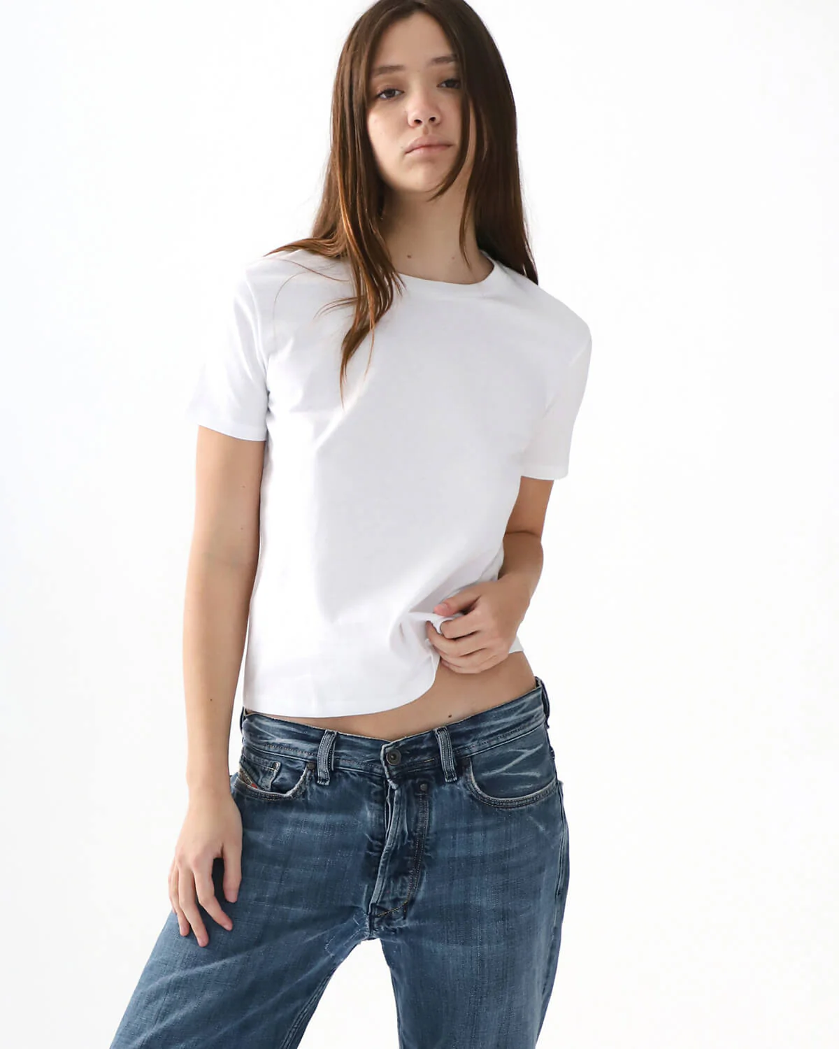 The Rina Long Sleeve: Cotton Jersey Grey