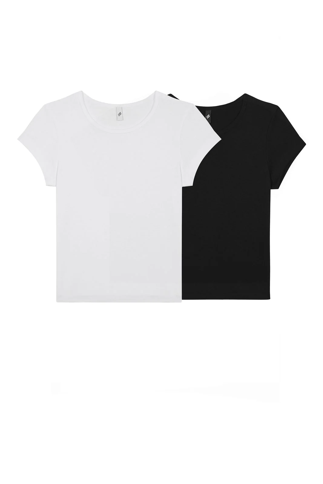 The Baby Tee 2-Pack: Cotton Jersey Black & White - Image 3