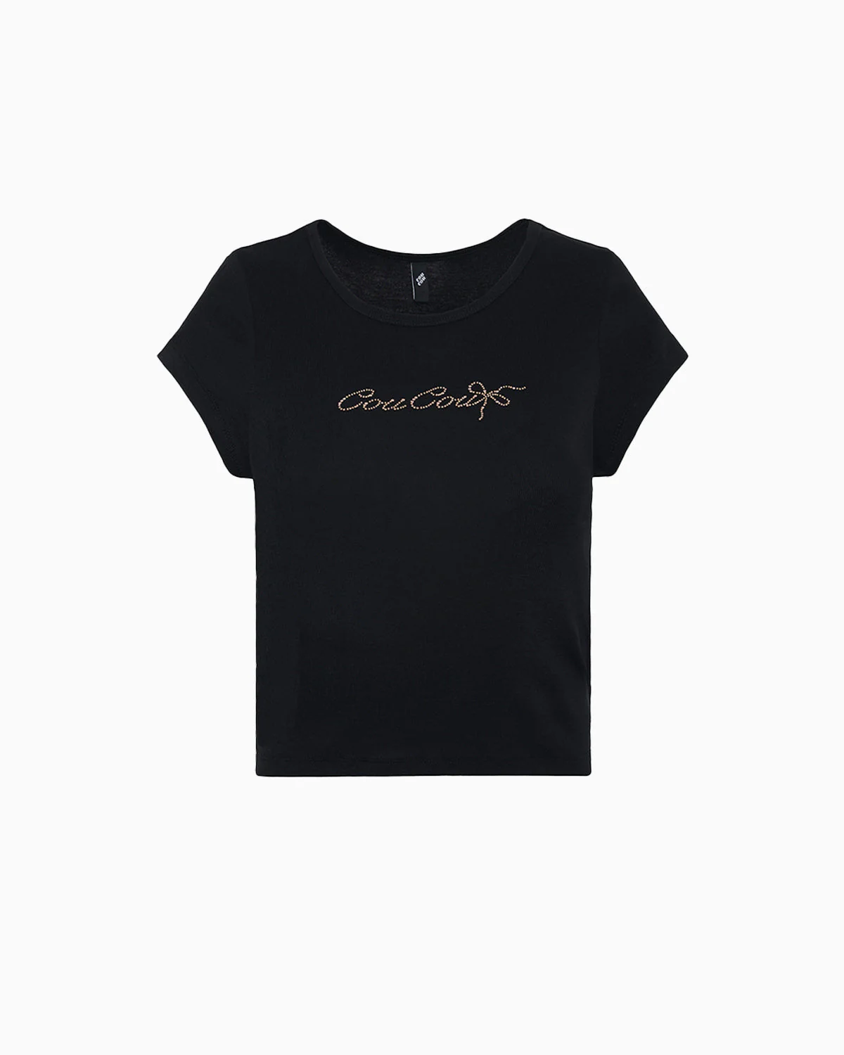 The Crystal Baby Tee Black