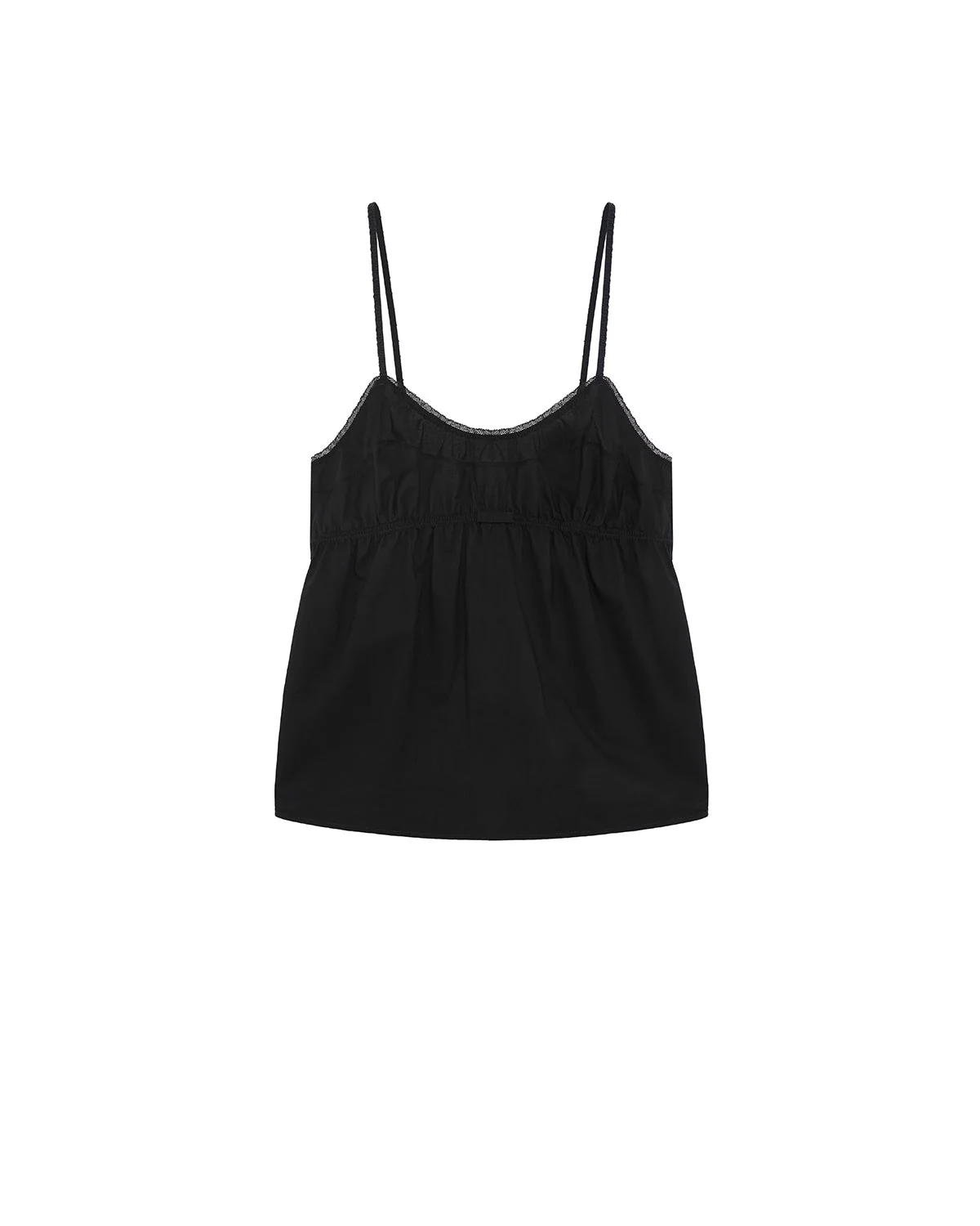 The Babydoll Cami: Cotton Voile Black - Image 3