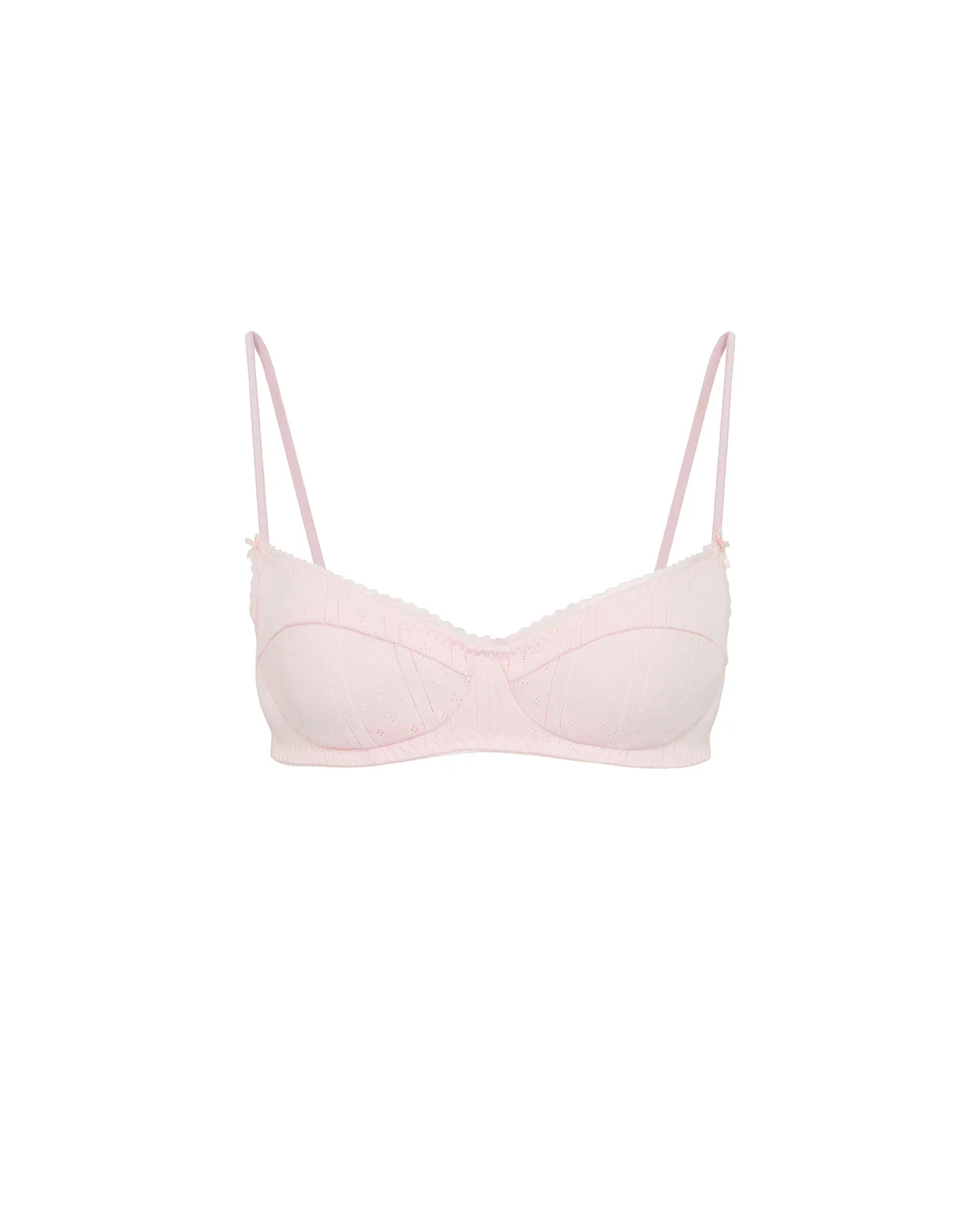 The Balconette: Pointelle Baby Pink - Image 3