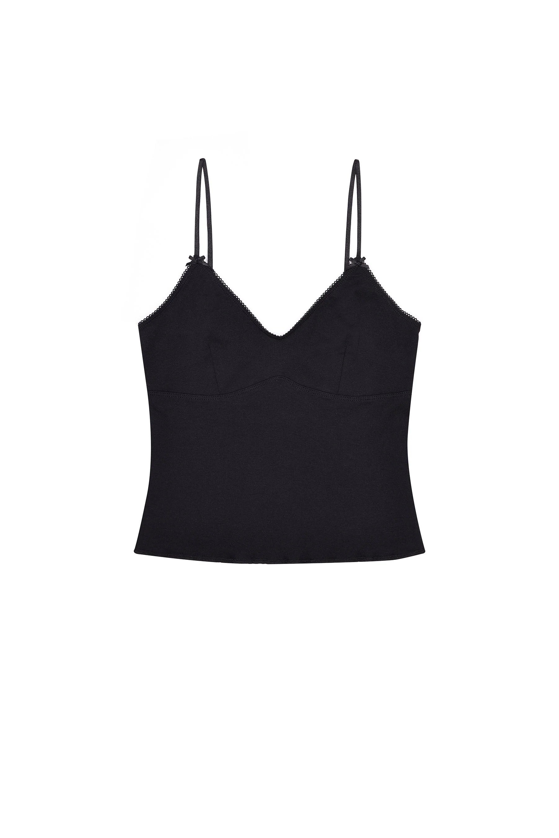 The Bralette Tank: Cotton Jersey Black - Image 3