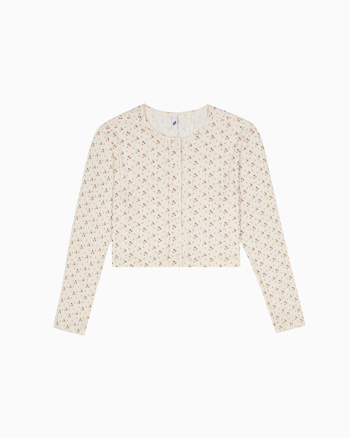 The Crop Cardi English Rose