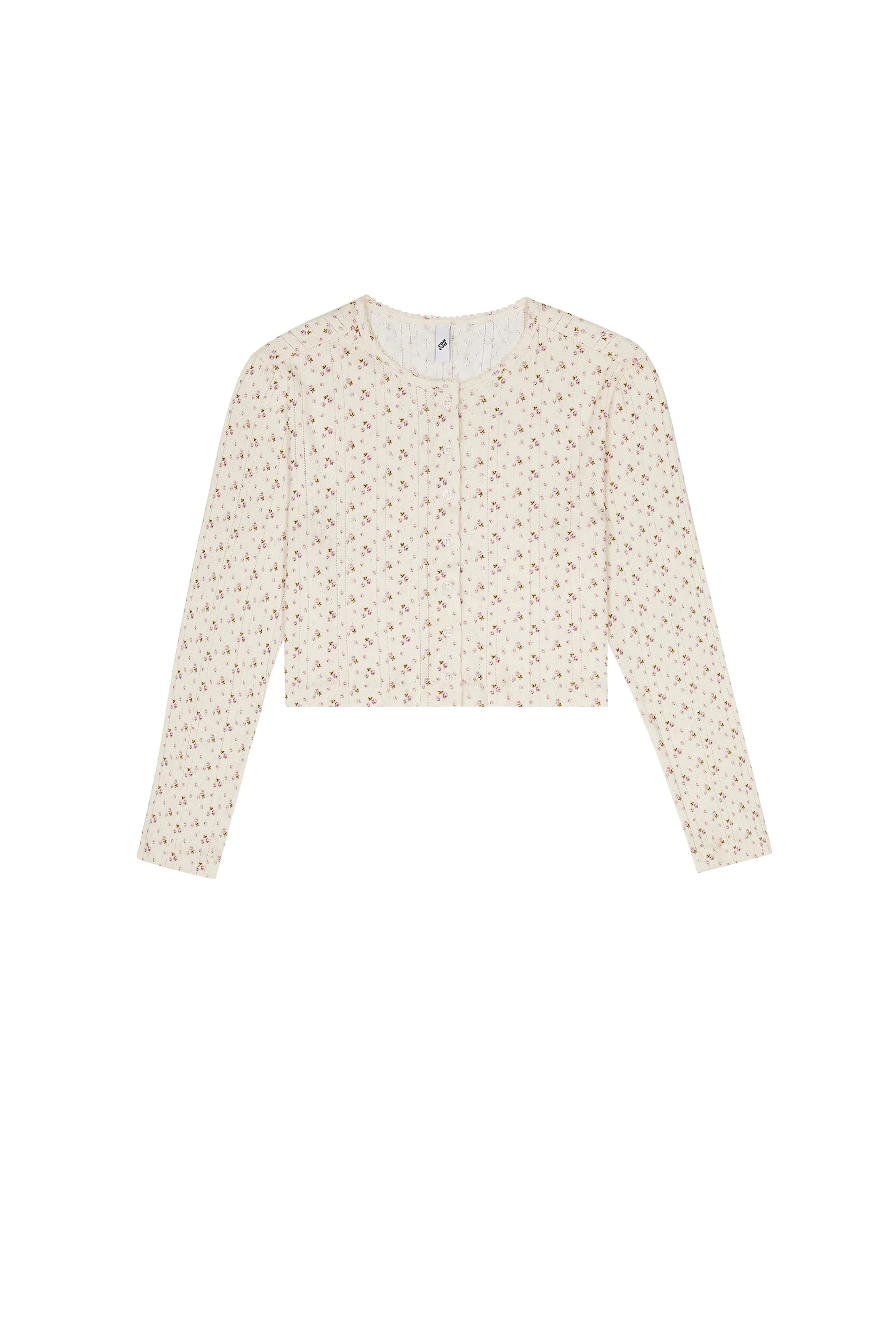 The Crop Cardi English Rose - Image 3