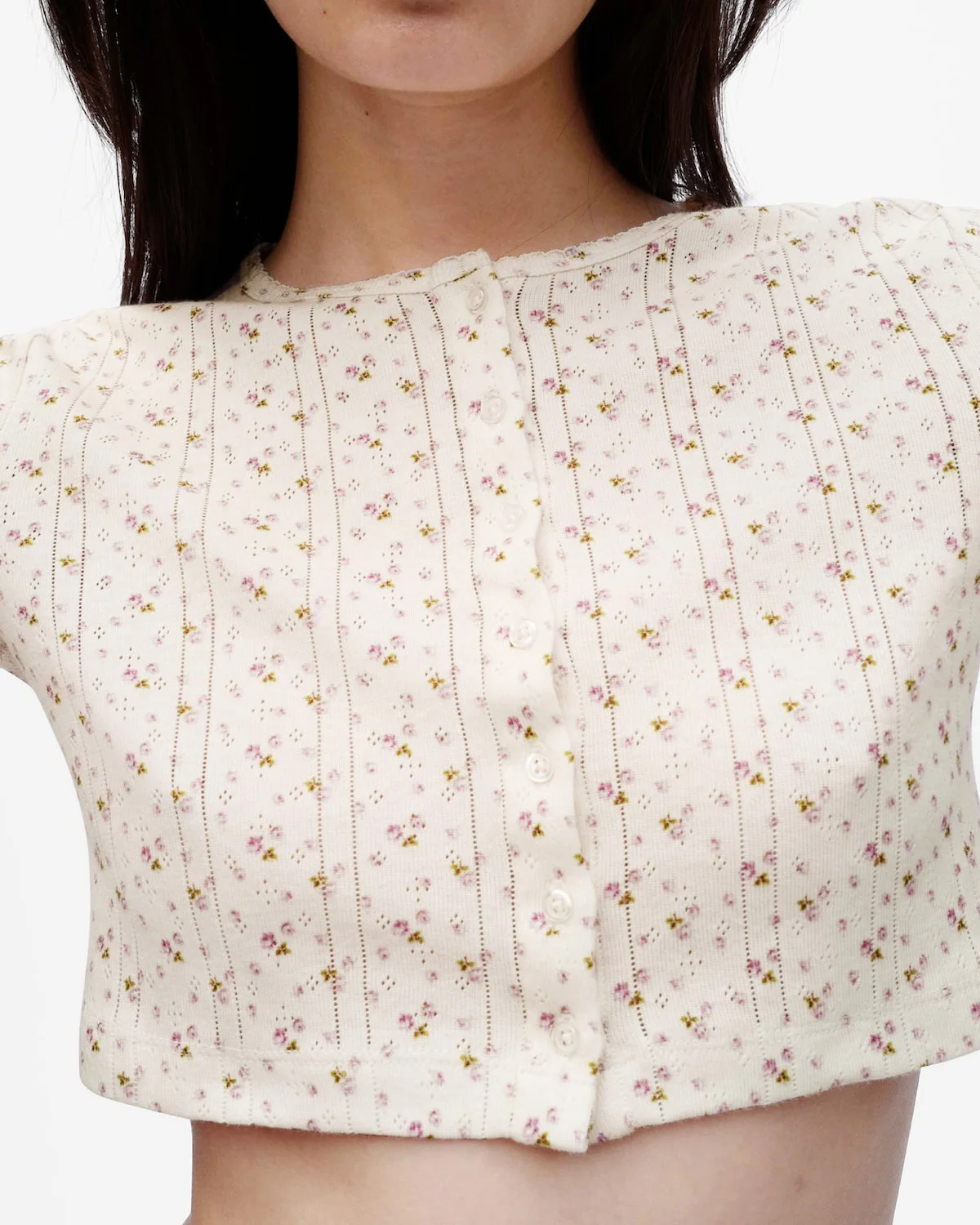 The Crop Cardi English Rose - Image 4