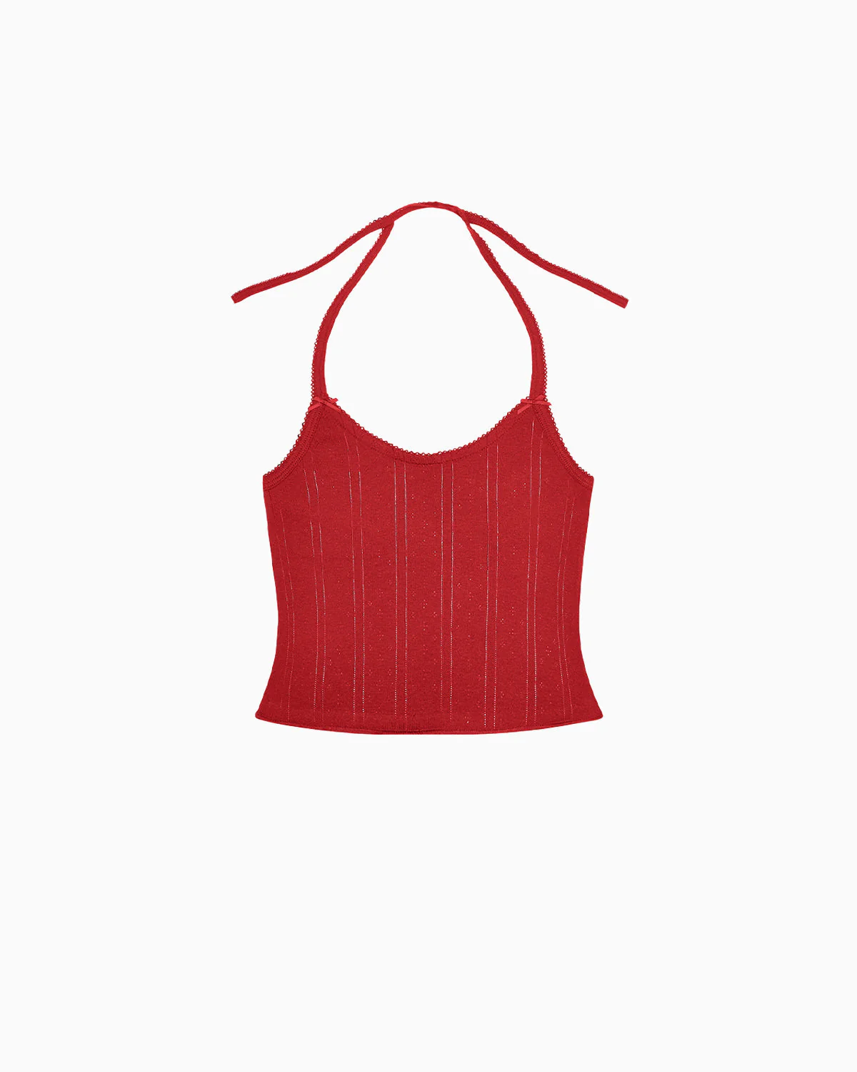 The Halter Cherry Red