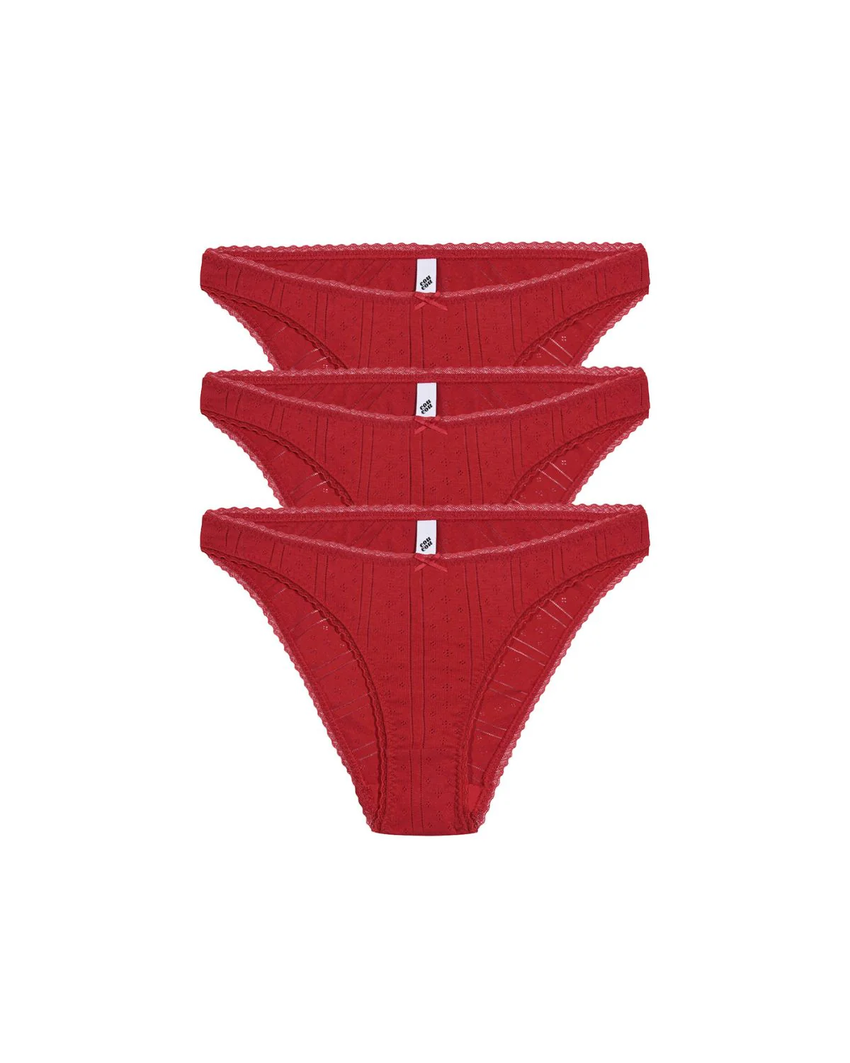 The High Rise: 3-Pack Cherry Red - Image 3
