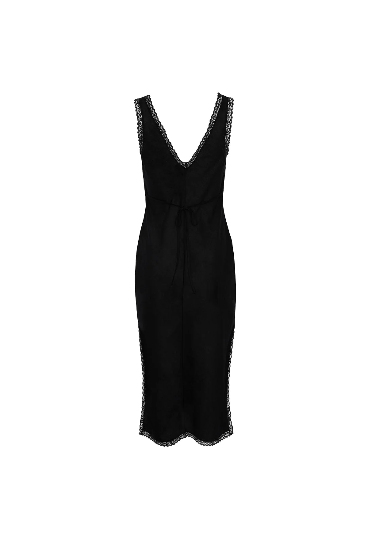The Iris Slip: Cotton Voile Black - Image 3