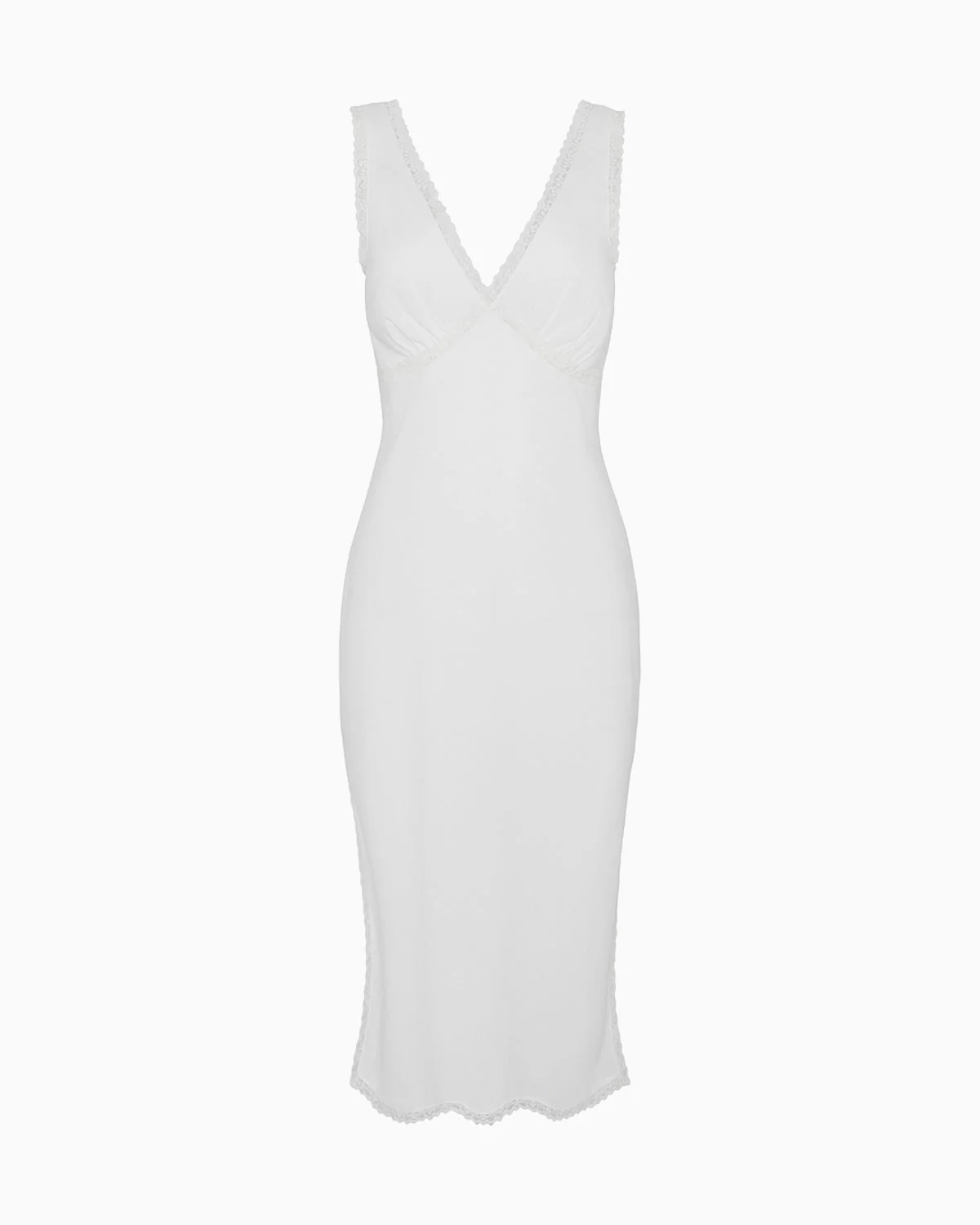The Iris Slip: Cotton Voile White
