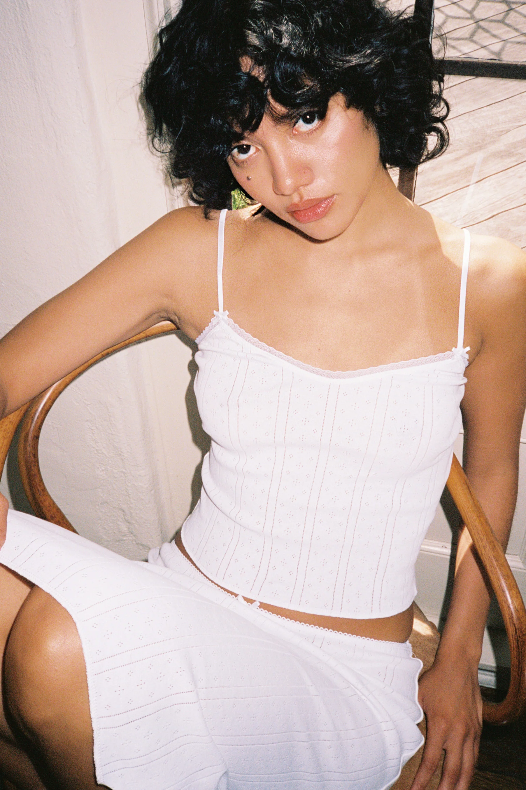 The Long Cami Black