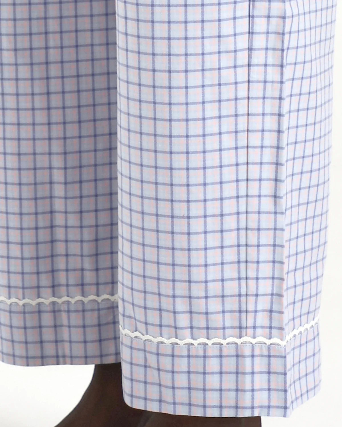 The Pajama Pant: French Poplin Blue Check - Image 5