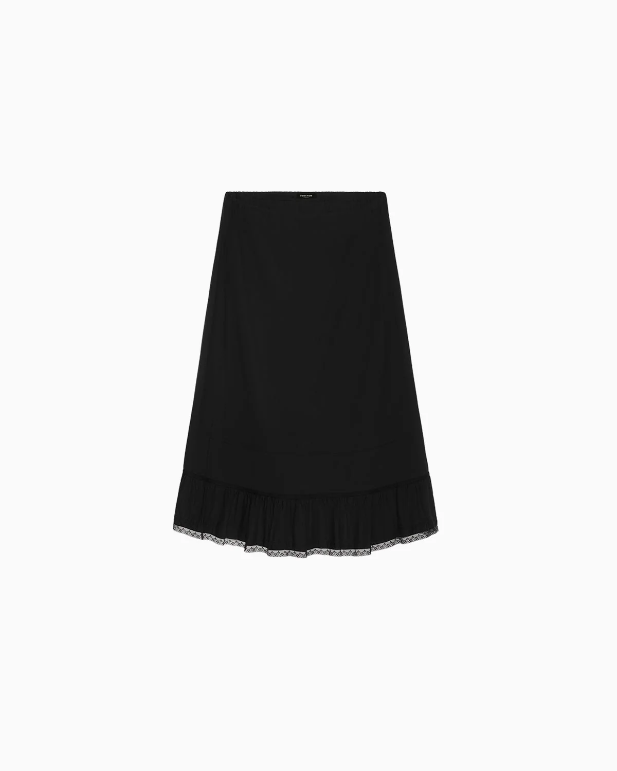 The Petticoat: Black Cotton Voile