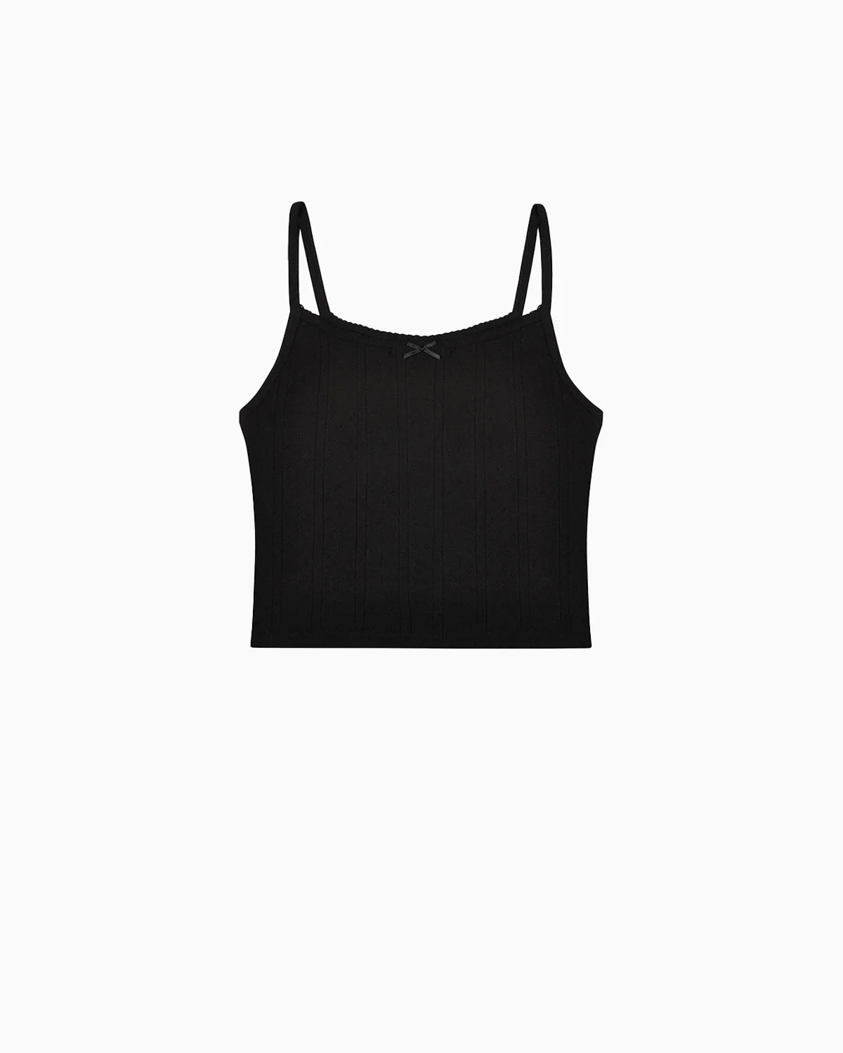 The Picot Tank Black