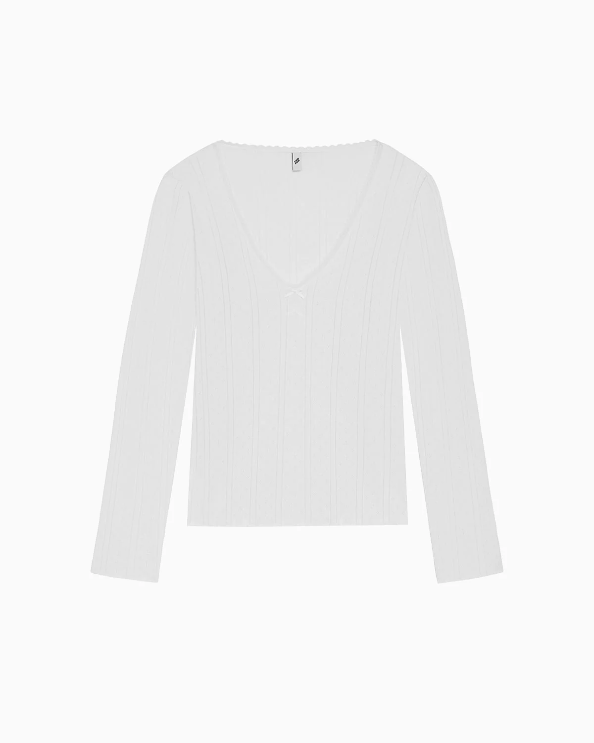 The Scoop Long Sleeve White