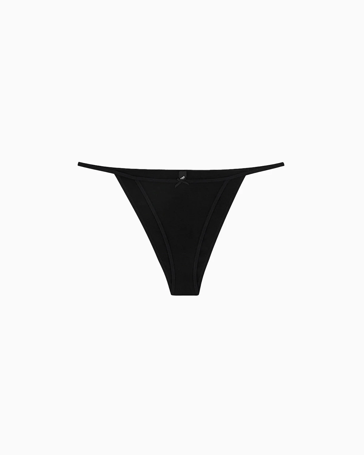 The Tanga Brief: Cotton Jersey Black