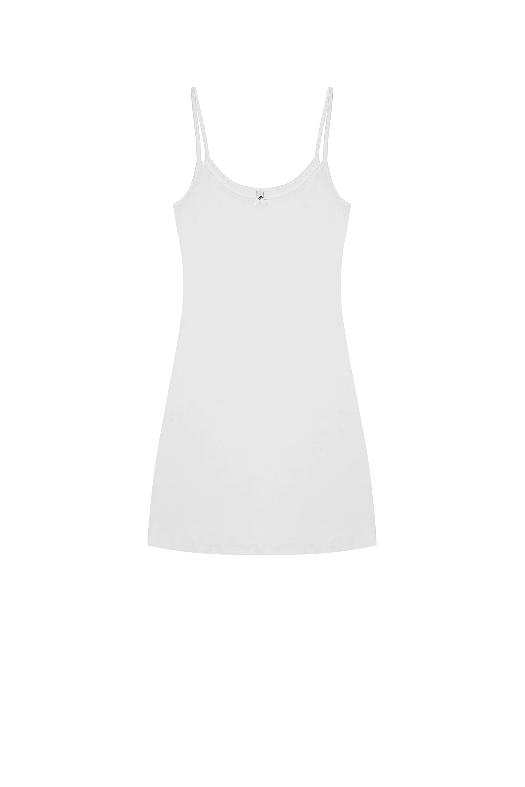 The Tank Dress: Cotton Jersey White - Image 3