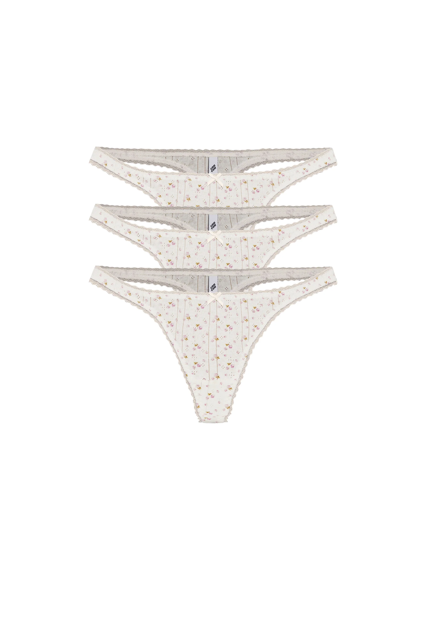 The Thong: 3-Pack English Rose - Image 3