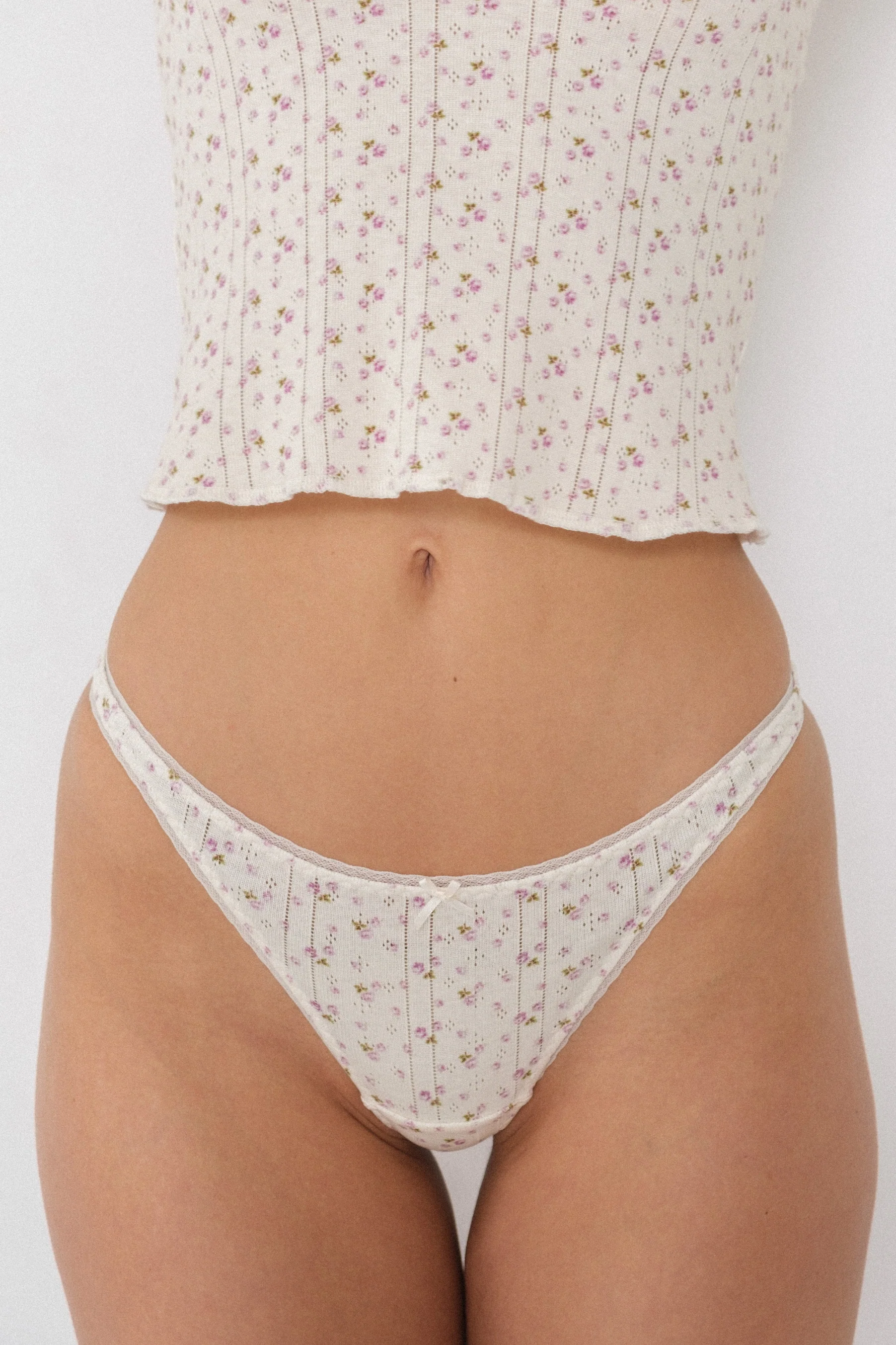The Thong: 3-Pack Black, English Rose & White - Image 2