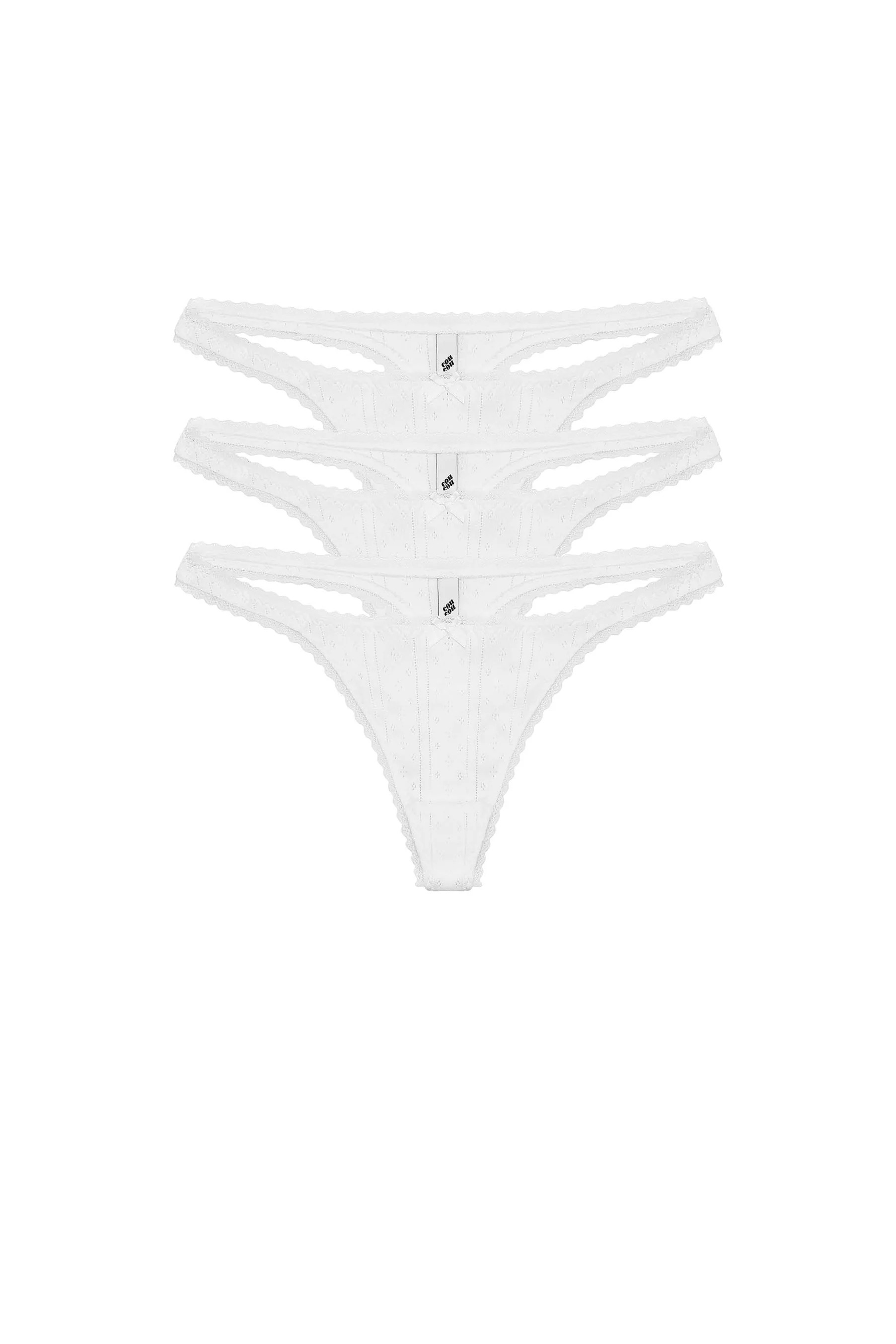 The Thong: 3-Pack White - Image 3