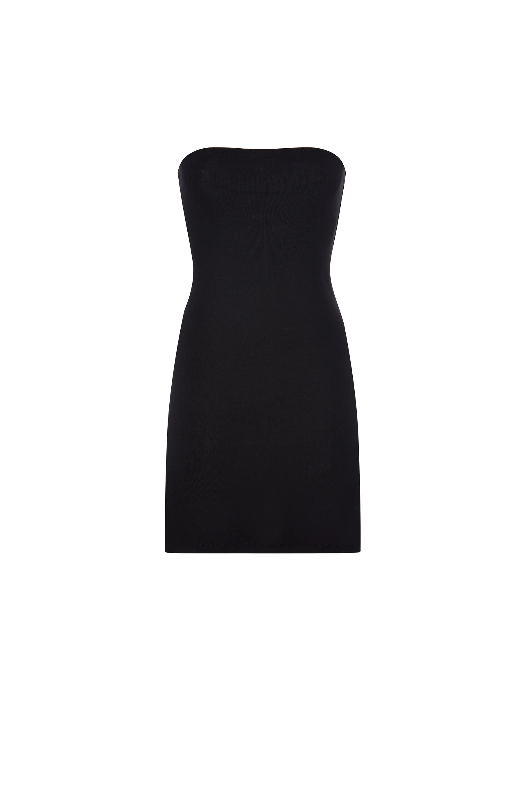 The Tube Dress: Cotton Jersey Black - Image 3