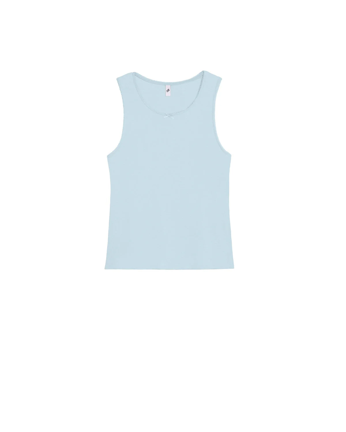 The Vest: Cotton Jersey Sky Blue - Image 3
