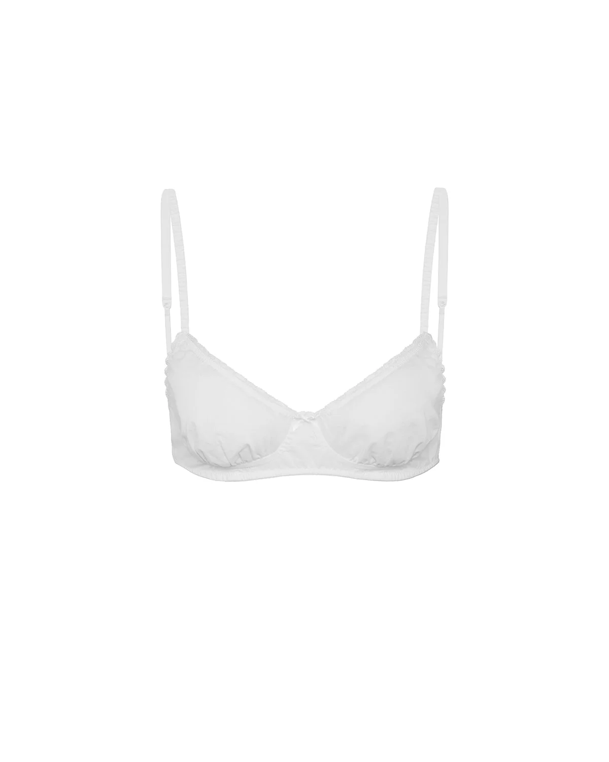 The Voile Bra: Cotton Voile White - Image 3